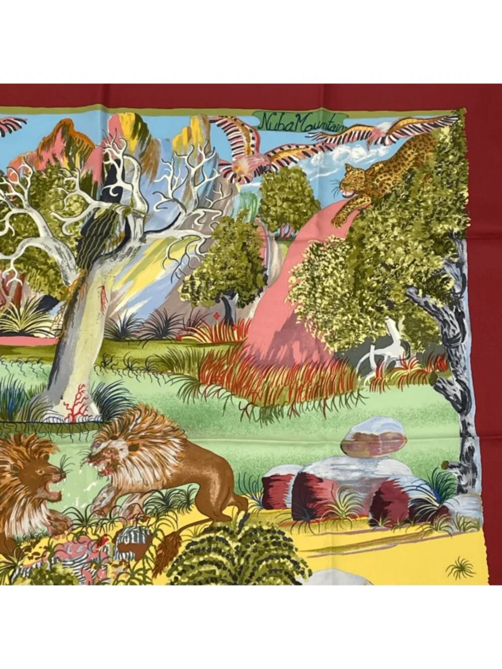 Hermes Carre 90 Nuba Mountain Scarf Silk 100% - Picture 5 of 8